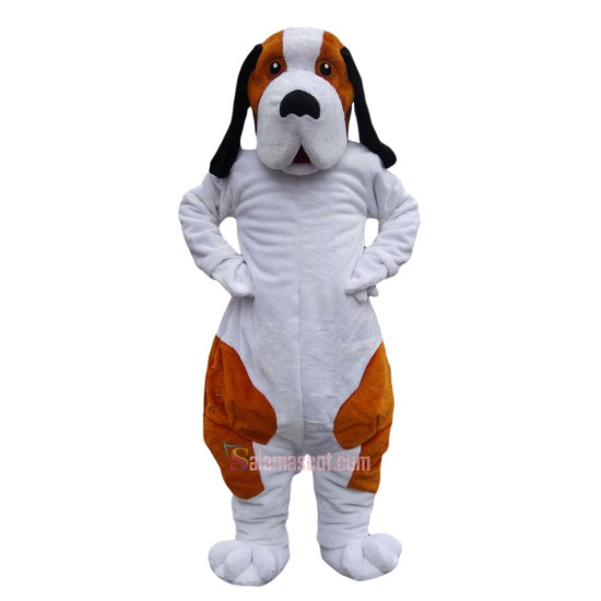 Basset Hound Dog Cartoon Mascot Costume