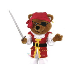 Pirate Cute Bear Mascot Costume