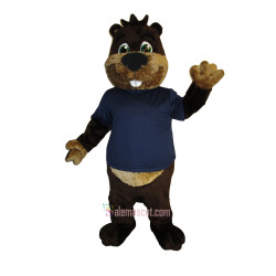 Beaver Friendly Mascot Costume