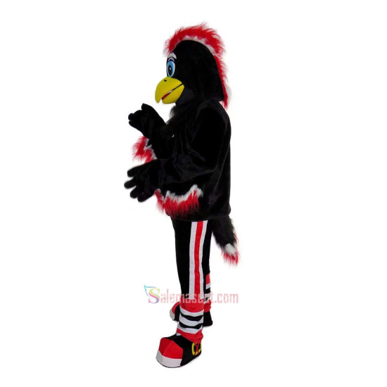 Black Eagle Cartoon Mascot Costume