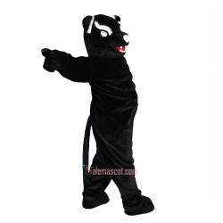 Black Leopard Panther Cartoon Mascot Costume
