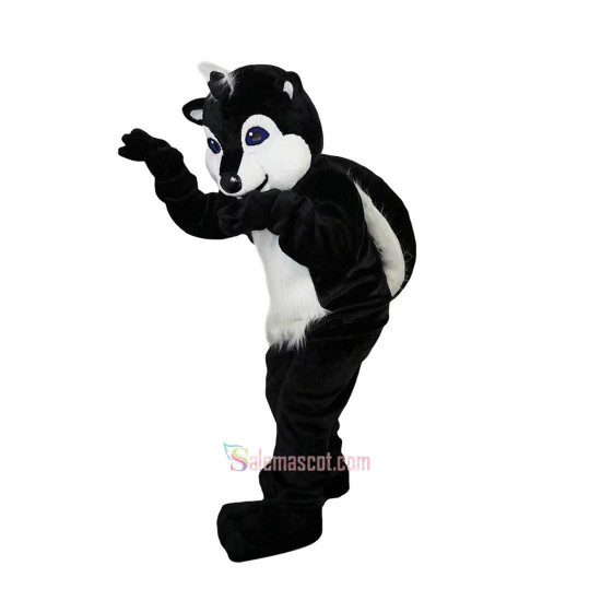 Black Raccoon Cartoon Mascot Costume