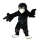 Black Short-Haired Eagle Cartoon Mascot Costume
