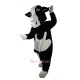 Black and White Cow Cartoon Mascot Costume