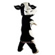 Black and White Cow Cartoon Mascot Costume
