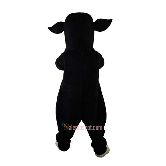 Black and White Cow Cartoon Mascot Costume
