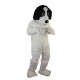 Black and White Dog Cartoon Mascot Costume