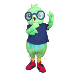Glasses Cute Bird Mascot Costume