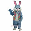 Blue Bunny Mascot Costume