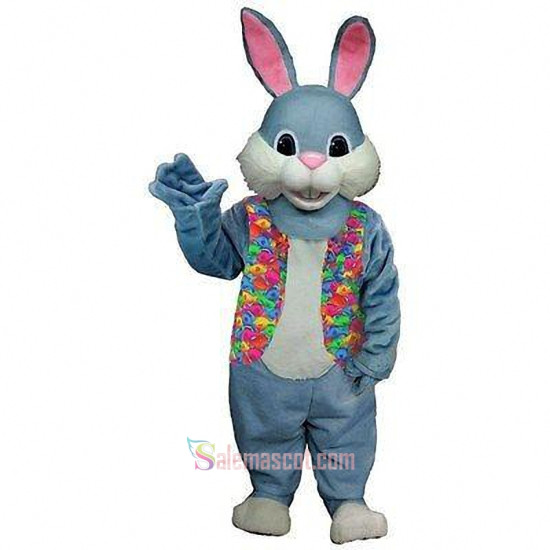 Blue Bunny Mascot Costume
