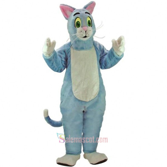 Blue Cat Mascot Costume