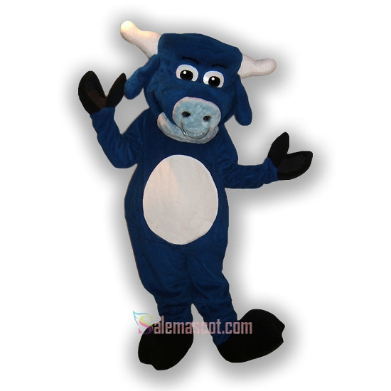 Blue Cow Mascot Costume Blue Cow Mascot Costume
