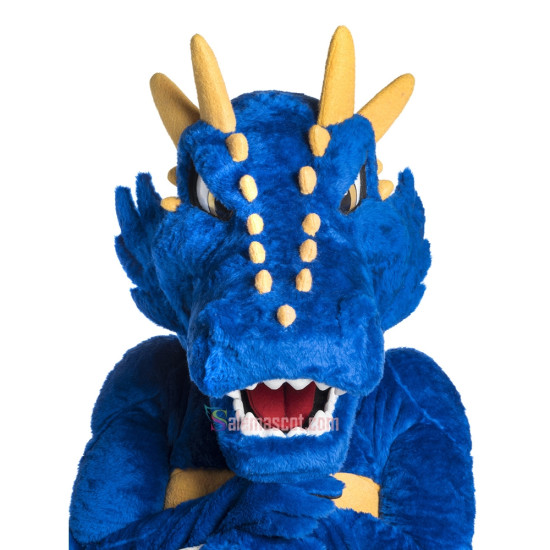 Blue Dragon Handsome Mascot Costume