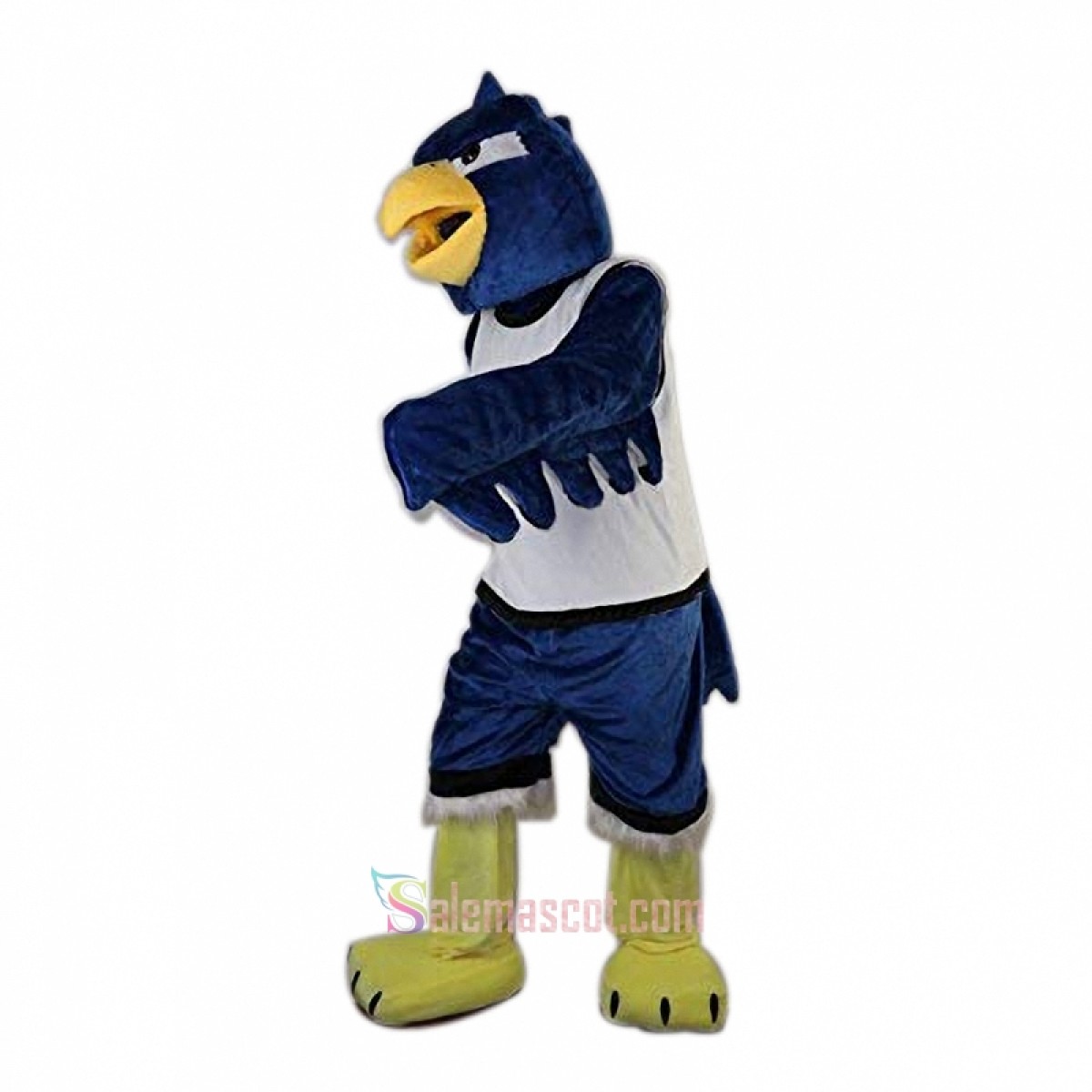 Blue Eagle Cartoon Mascot Costume