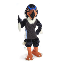 Blue Hawk Mascot Costume