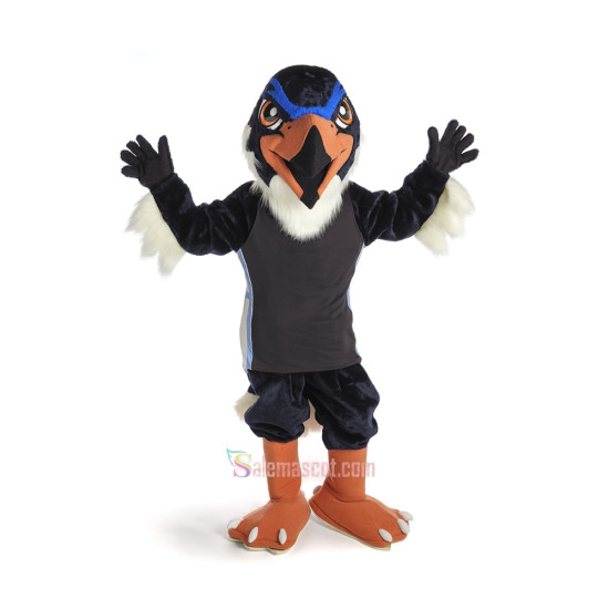 Blue Hawk Mascot Costume