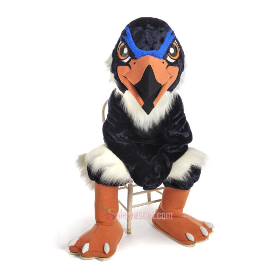 Blue Hawk Mascot Costume
