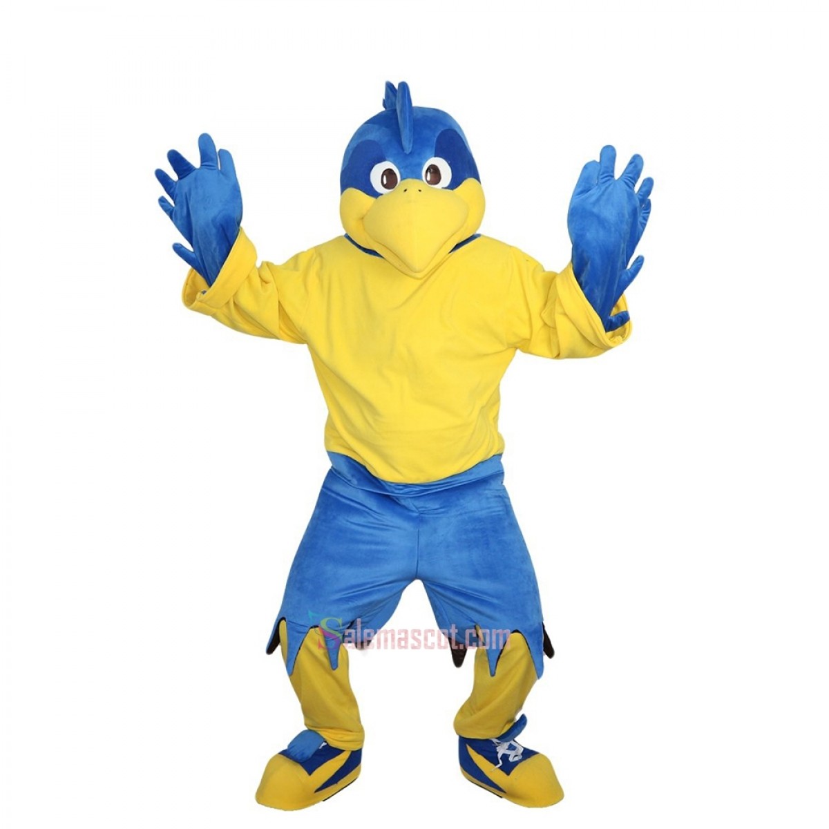 Blue Sports Eagle Cartoon Mascot Costume