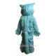 Blue big mouth Wolf Mascot Costume