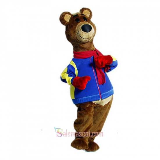 Brisky Bear Mascot Costume