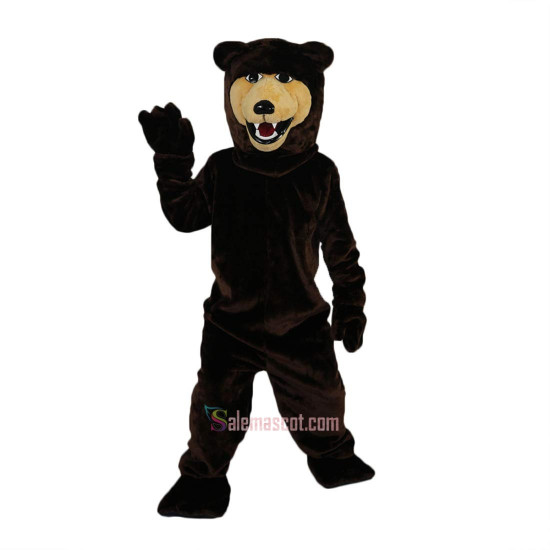 Brown Bear Cartoon Mascot Costume