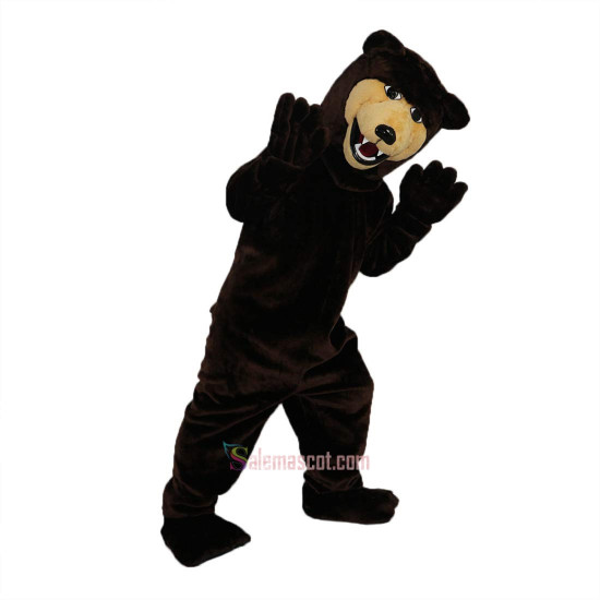 Brown Bear Cartoon Mascot Costume