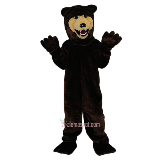 Brown Bear Cartoon Mascot Costume