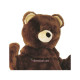 Brown Power Bear Mascot Costume Brown Power Bear Mascot Costume