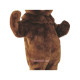 Brown Power Bear Mascot Costume Brown Power Bear Mascot Costume