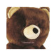 Brown Power Bear Mascot Costume Brown Power Bear Mascot Costume