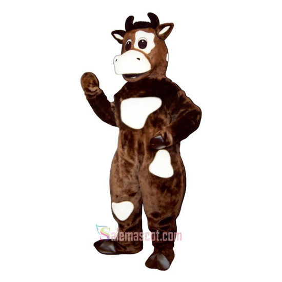 Brown Cow Mascot Costume