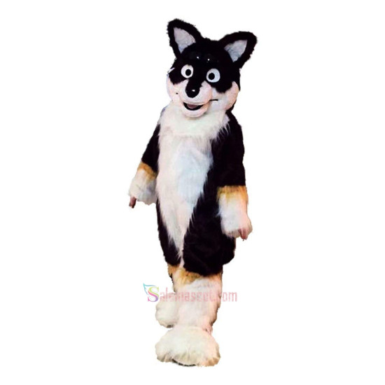 Brown Dog Fox Husky Cartoon Mascot Costume Brown Dog Fox Husky Cartoon Mascot Costume