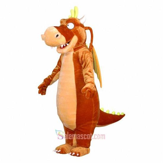 Brown Dragon Mascot Costume