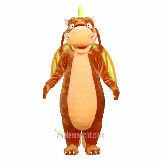Brown Dragon Mascot Costume