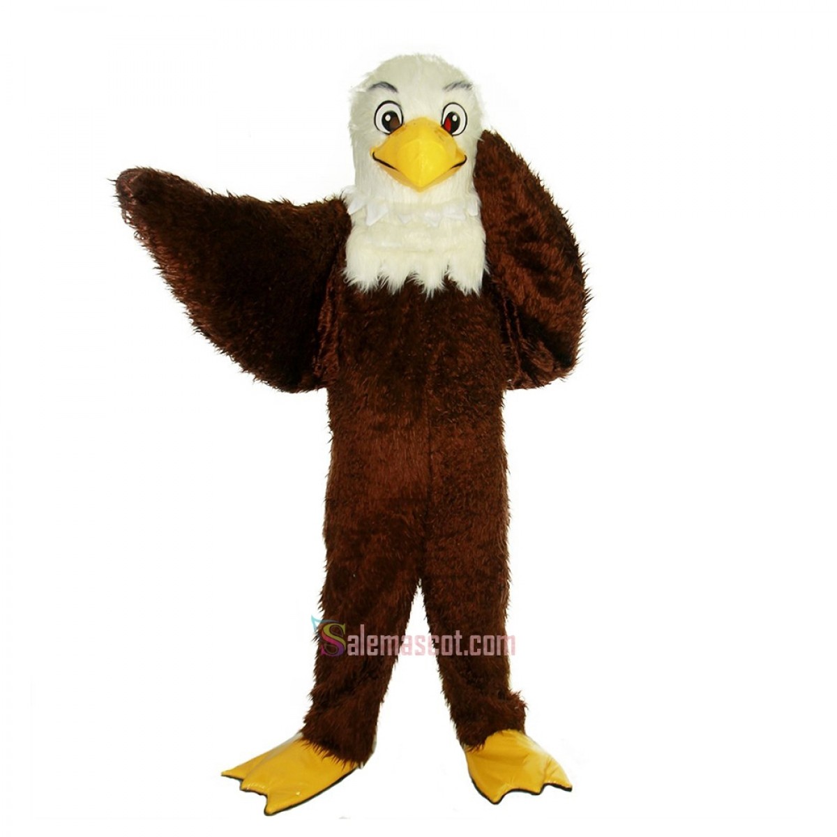 Brown Eagle Bird Cartoon Mascot Costume