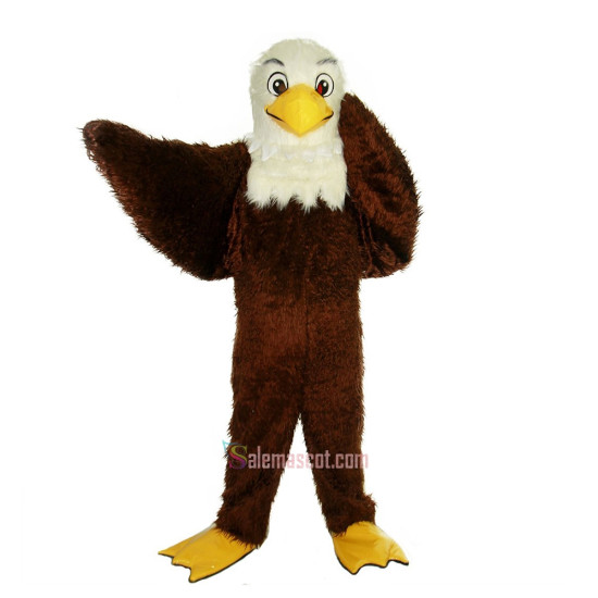 Brown Eagle Bird Cartoon Mascot Costume