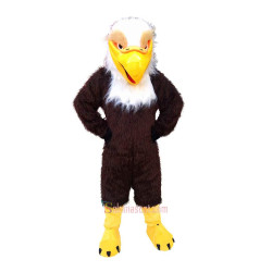 Brown Eagle Cartoon Mascot Costume