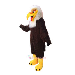 Brown Eagle Cartoon Mascot Costume