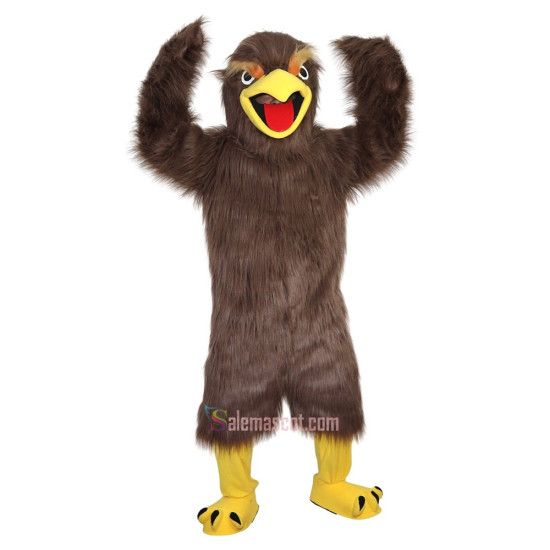 Brown Eagle Cartoon Mascot Costume