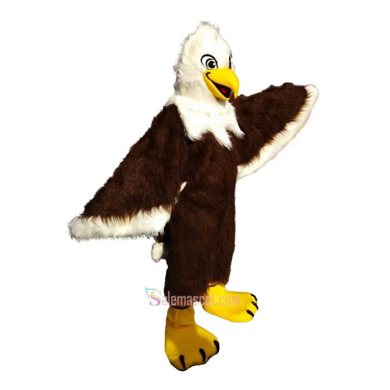 Brown Eagle Long Wool High Quality Cartoon Mascot Costume