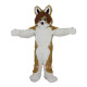 Brown Fox Dog Husky Cartoon Mascot Costume Brown Fox Dog Husky Cartoon Mascot Costume