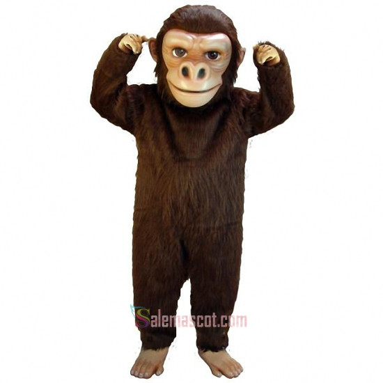 Brown Gorilla Lightweight Mascot Costume
