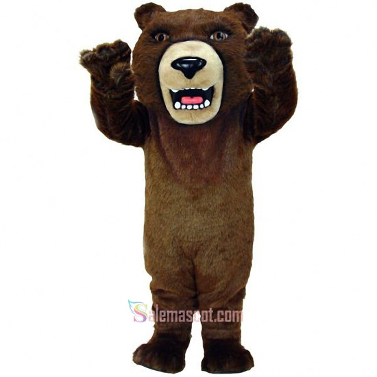Brown Grizzly Lightweight Mascot Costume