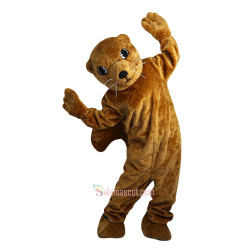 Brown Groundhog Gophers Cartoon Mascot Costume