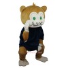 Brown Monkey Cartoon Mascot Costume