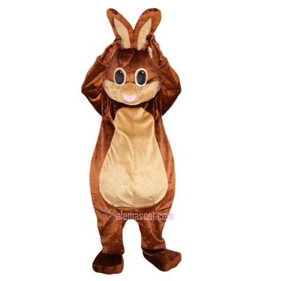 Brown Rabbit Costume Bunny Mascot Costume