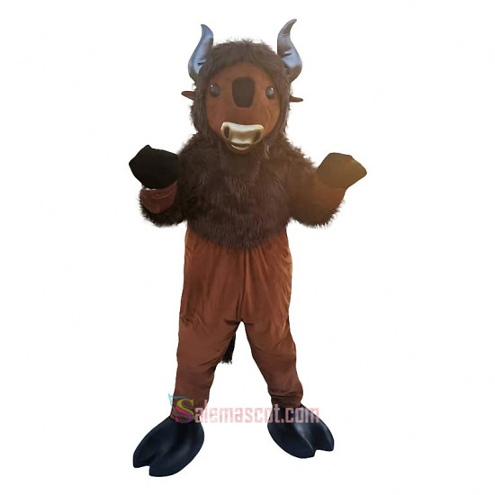 Brown Rhinoceros bull Mascot Costume
