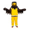 Brown Sport Eagle Cartoon Mascot Costume
