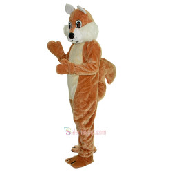 Brown Squirrel Cartoon Mascot Costume