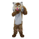 Brown Wildcat Stray Cat Hare Racoon Cartoon Mascot Costume